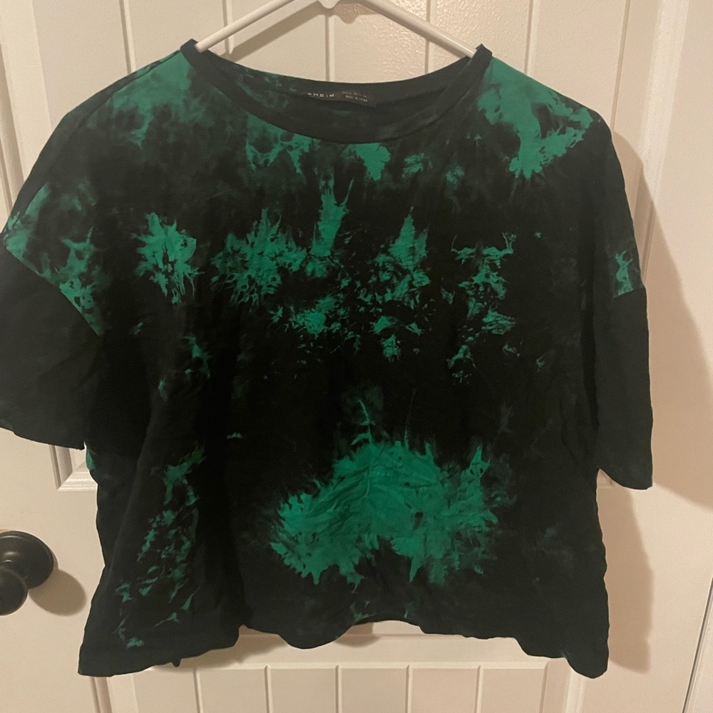 Wide Drop Shoulder Tie Dye Tee
